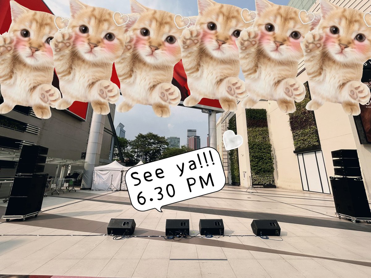 พวกหนูรอเจอทุกคนตรงนี้น้าาาา🐱🧡
รีบมาหากันนะ #FELIZZPawsUpStage4

📅 TODAY | 6.30 PM
📍 Parc Paragon, Siam Paragon

#FELIZZ
#RISERMUSIC