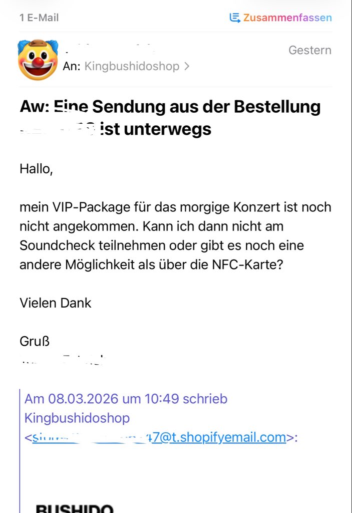 erscuterjunge's tweet photo. Ich bin gerne King @bush1do1978‘s Zahlschwein/Geldsklave und lasse mir dafür von ihm ins Gesicht treten, aber wir müssen schon am gleichen Strang ziehen, sonst wird das nix.
#bushido #alleswirdgut #tour https://t.co/4eMQsHG5lZ