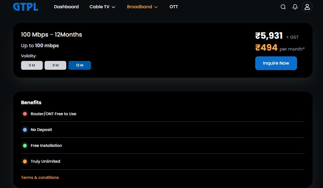 bartwalvikram's tweet photo. I have been a loyal @GTPLHathwayLtd  customer for 7–8 yrs. Recently I tried to upgrade my 80 Mbps connection to 100 Mbps &amp; had a very bad experience. Sharing this so other customers are aware.  @DoT_India @TRAI @jagograhakjago @nch1915 @Airtel_Presence @JioCare @ViCustomerCare https://t.co/HsCmgb9vZm