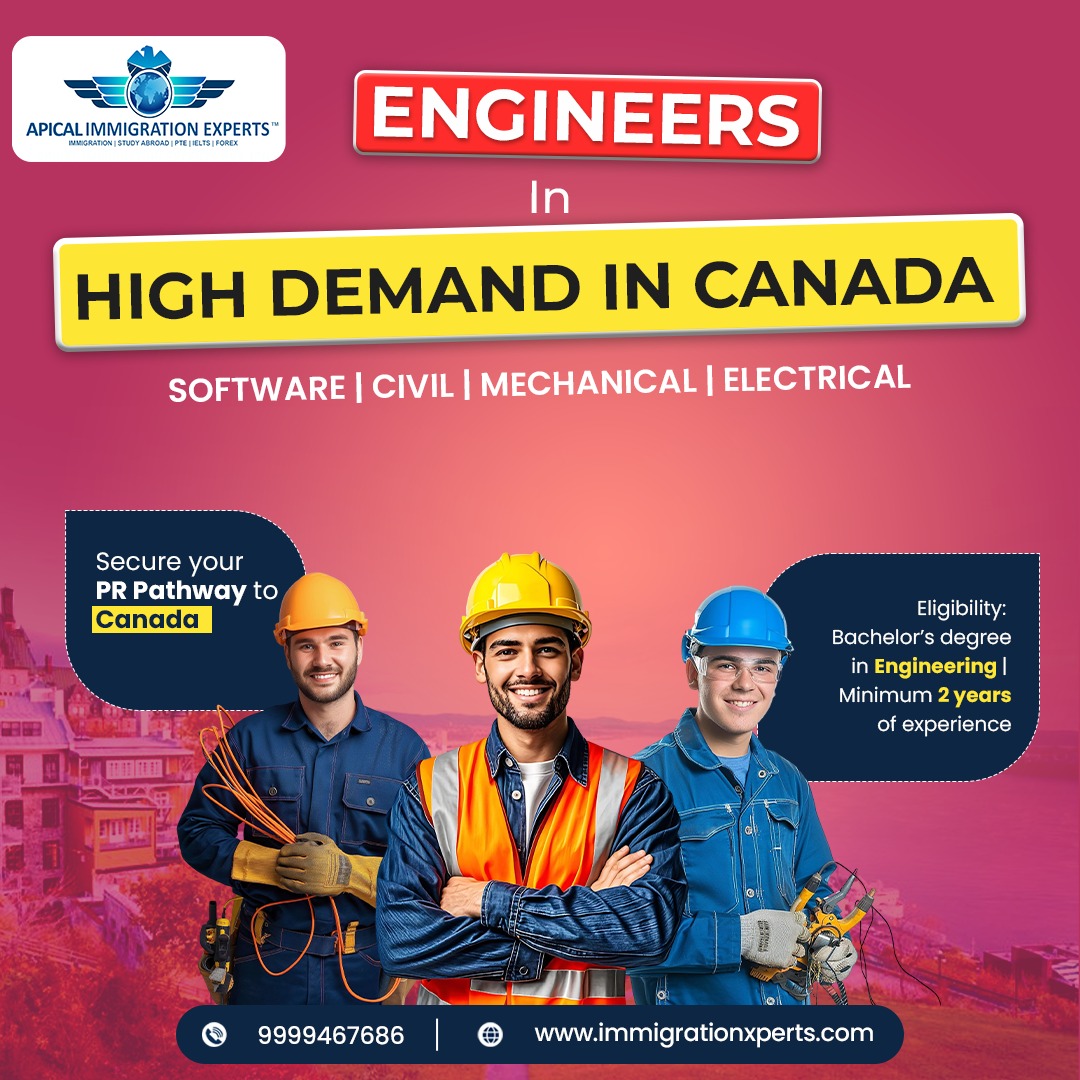 Immixperts's tweet image. 🚀 𝗘𝗡𝗚𝗜𝗡𝗘𝗘𝗥𝗦 𝗜𝗡 𝗛𝗜𝗚𝗛 𝗗𝗘𝗠𝗔𝗡𝗗 𝗜𝗡 𝗖𝗔𝗡𝗔𝗗𝗔!

Canada continues to offer strong opportunities for skilled 𝗘𝗻𝗴𝗶𝗻𝗲𝗲𝗿𝗶𝗻𝗴 professionals looking to build a secure future abroad.

#CanadaPR #CanadaImmigration #EngineersInCanada #SoftwareEngineer