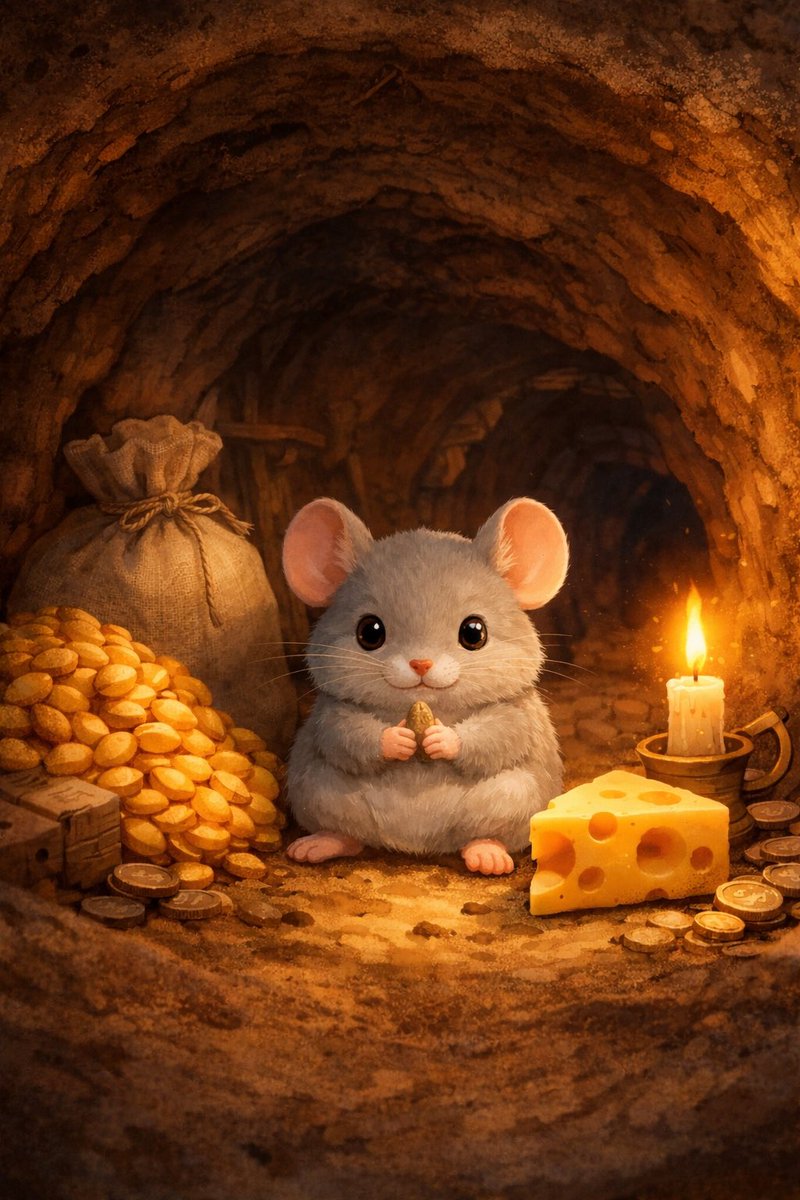 Mousetospace's tweet photo. 鼠鼠我啊，只是一只小小的老鼠🐭

别人建帝国，
鼠鼠只负责打洞。

别人谈宏大叙事，
鼠鼠只负责囤一点点粮。

慢慢来，总会有属于鼠鼠的奶酪🧀

鼠鼠我啊0xdd933f3b13df99647daf813bcc65e1c2cc3b4444 https://t.co/L1WJOt6tLu