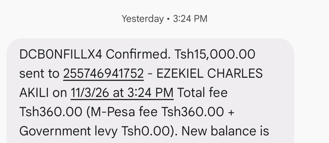 leojoe2002's tweet photo. @Mtumishiwainjil Hii hapa, haijafanyiwa kazi na jamaa hapatikani, ameblock my number. Mwizi https://t.co/8vTXCFnG3Y