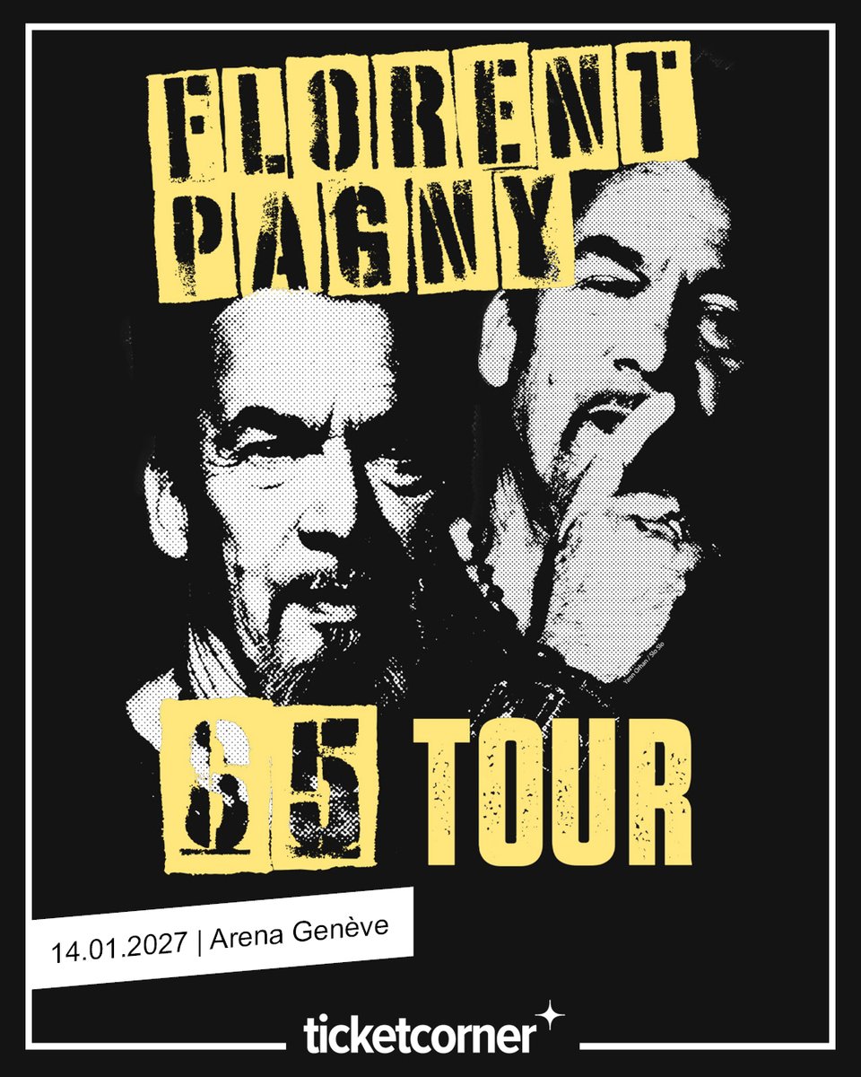 ticketcorner_R's tweet photo. ⚡ On pensait avoir vu le retour… voici la suite! Après quatre concerts à succès à Genève, la tournée se prolonge et #FlorentPagny reviendra en janvier 2027 pour la suite de son «65 Tour» 🎤
Infos et 🎫: https://t.co/qdd65xrf7F ⬅️ #Ticketcorner https://t.co/BWbDB3a5at