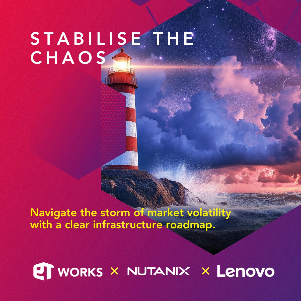 etworksit's tweet image. Is your IT strategy drifting into a vendor lock-in storm? 

At ET Works, we’re the lighthouse helping you find clear water with the Lenovo ThinkAgile FX Series—the industry’s first open HCI architecture.
 
DM us for your personal TCO assessment. 

#ETWorks #Lenovo #Nutanix #HCI