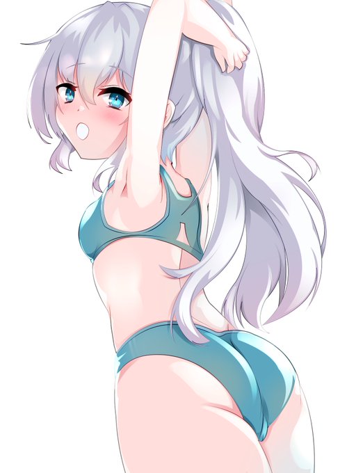 #響 とひと汗 #艦これイラスト 