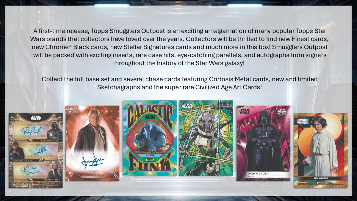 製品情報】 2026年3月以降 発売予定 ▽ 2025 TOPPS STAR WARS