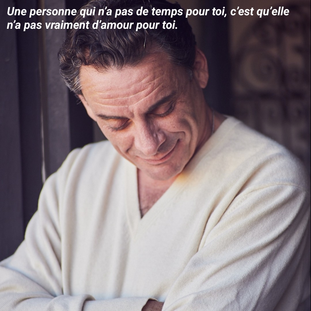Une personne qui n’a pas de temps pour toi n’a, en réalité, pas vraiment d’amour pour toi.

Car lorsque l’amour est sincère, il donne.
Quelqu’un qui tient réellement à toi cherchera un moment, un message, un appel, même bref, simplement pour montrer que tu comptes.