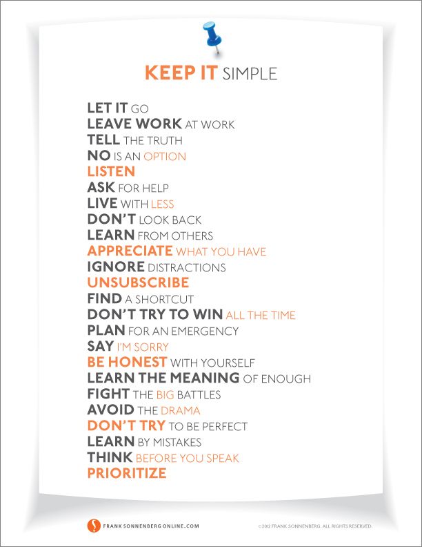 FSonnenberg's tweet image. Do You Make Your Life Simple? ➤ dld.bz/b87Nm | By Frank Sonnenberg | @FSonnenberg #Simplify #Simple
