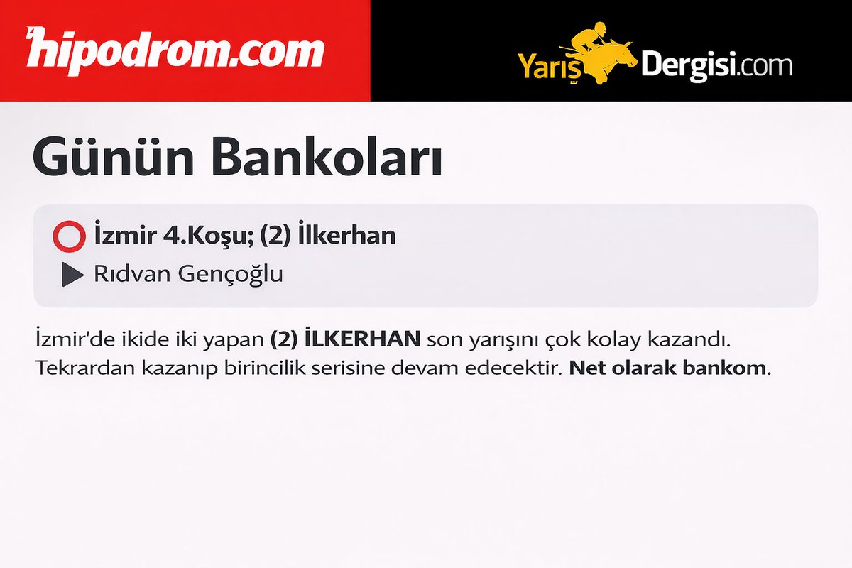 Yarış Dergisi tweet media