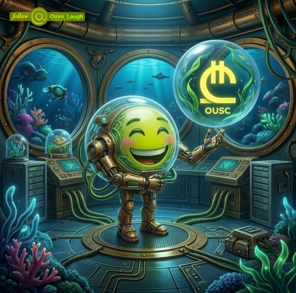 Omnilaugh's tweet photo. #Fun_Masters meet $OUSC the first community Hybrid-fractional Algorithmic Stablecoin. Let's give OUSC a tremendous welcome, make them for know say men mount 😀👊 https://t.co/m6uZQQ1e9H
