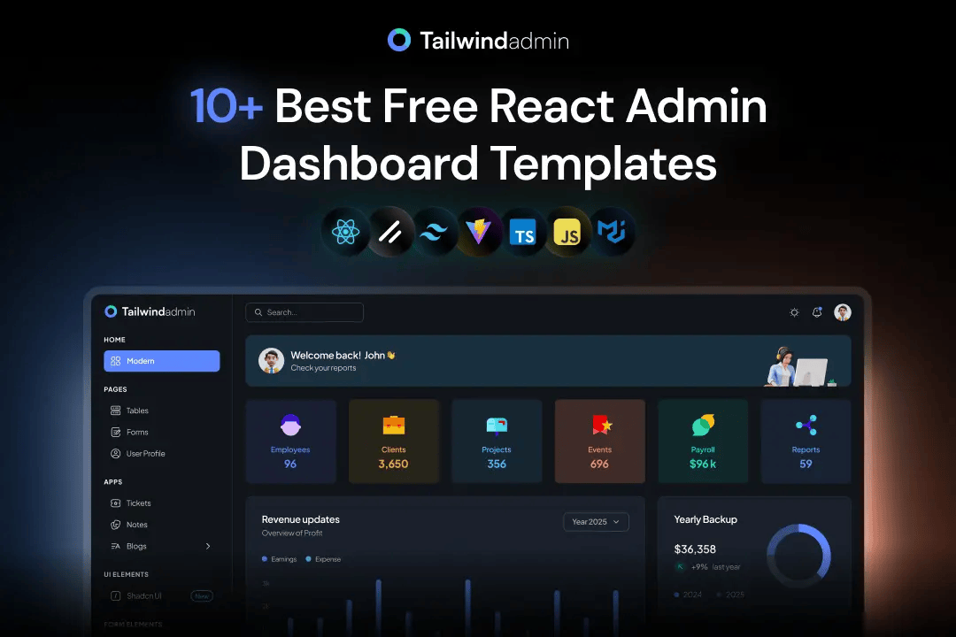 Tailwindadmiin's tweet photo. Building an admin panel?

These React Admin Dashboard templates come with:

📊 Charts
📋 Tables
⚡ Modern UI
🔁 Reusable components

Save hours of development time 👇
https://t.co/6WC8cfxcAZ

#ReactJS #Dashboard #WebDevelopment https://t.co/ggCO6sHtno