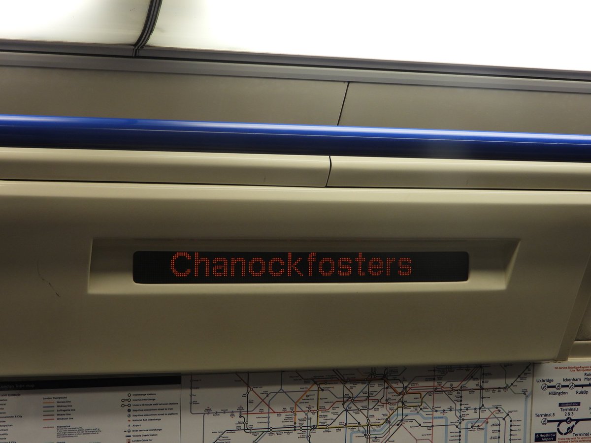 DanSpotter86's tweet image. I dont have a clue as to why Cockfosters is Called Chanockfosters on my Underground Train on the 10/03/26.@TfL #Underground #Londonunderground #TFL #transportforlondon #Cockfosters #chanockfosters