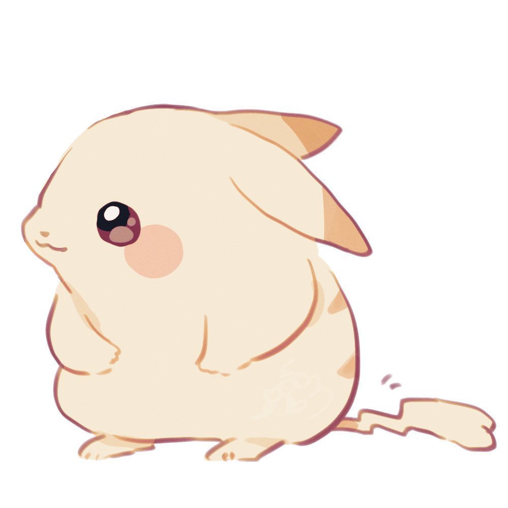 mon_ster_s's tweet photo. 描いたうすいろピカチュウの比較

←第1弾のPVのみ公開直後
→設定画公開後 https://t.co/exedL8AEpC