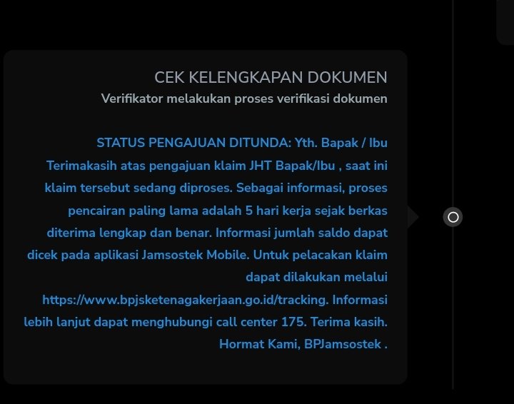 rohimamat's tweet photo. Halo min, @BPJSTKinfo 
Proses verifikasi biasanya berapa lama ya? Ini udah hari kelima setelah mengisi (submit) berkas kelengkapan untuk pencairan JHT. 

Proses wawancara dan verifikasi secara tatap muka sudah dilakukan pada 5 Maret 2026. https://t.co/zvTZKWxz13
