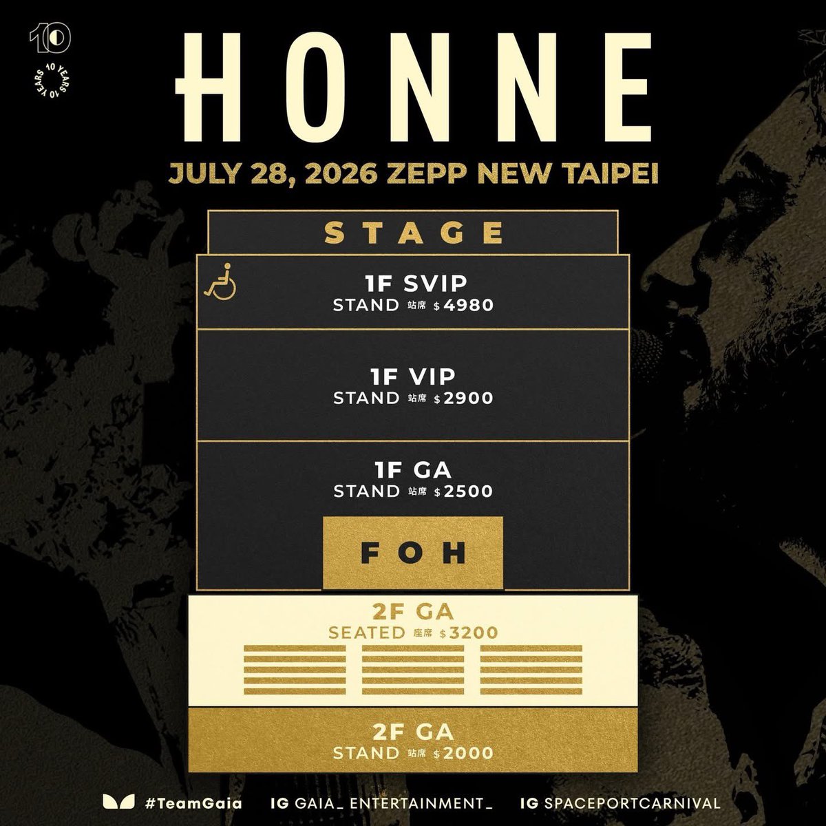 Luvmedec23's tweet photo. [Ticketing Service]
[Jastip Tiket]

HONNE 10 YEAR ANNIVERSARY TOUR in Taipei

🗓️ July 28, 2026
📍 Zepp New Taipei
💌 DM for more info &amp; booking
Bagi yg tertarik bisa langsung DM ya

#HONNE #HONNE10YearsTourTaipei #10YearsOfHONNE #Taipei #Zepp #ZeppNewTaipei https://t.co/6UbafopnFv