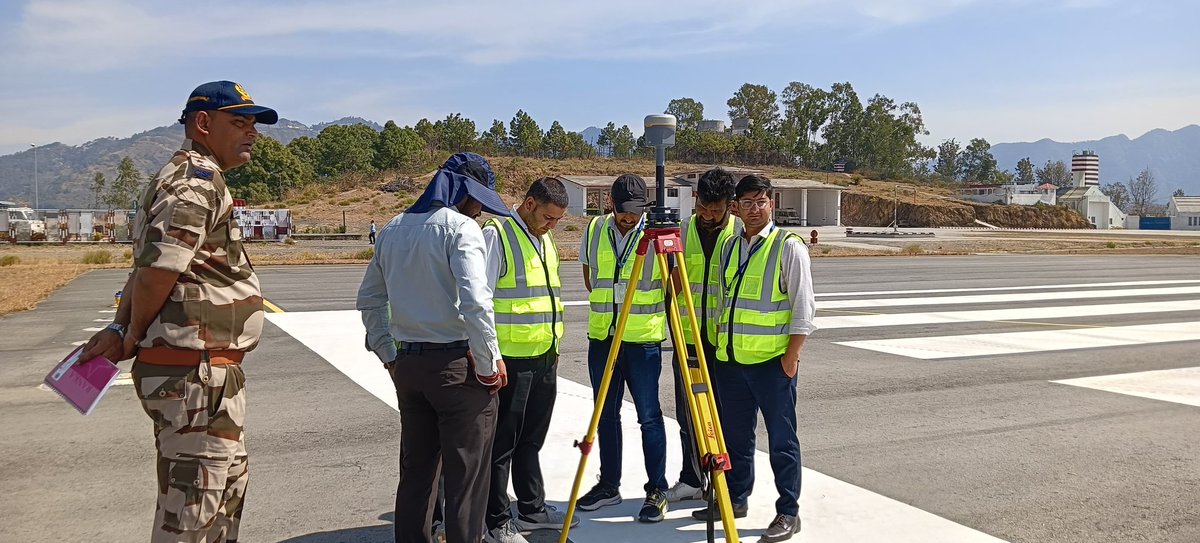 aaismlairport's tweet photo. Shimla Airport's obstacles & limitations survey underway, utilizing advanced surveying equipment to ensure safe & efficient operations in the mountains! ๐ #ShimlaAirport #AviationSafety #Survey #MountainOps
@AAI_Official
@MoCA_GoI https://t.co/BH0OpZpaZr
