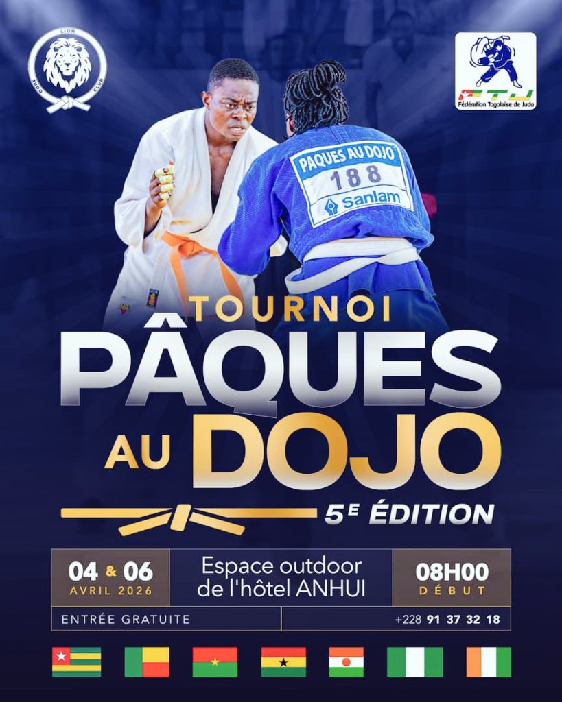 black11078's tweet photo. 5ème ÉDITION Pâque Au Dojo
04-06 Avril à Hôtel ANHUI (Espace outdour), Lomé 
8H00
Entrée gratuite https://t.co/CctIvRz7Zi