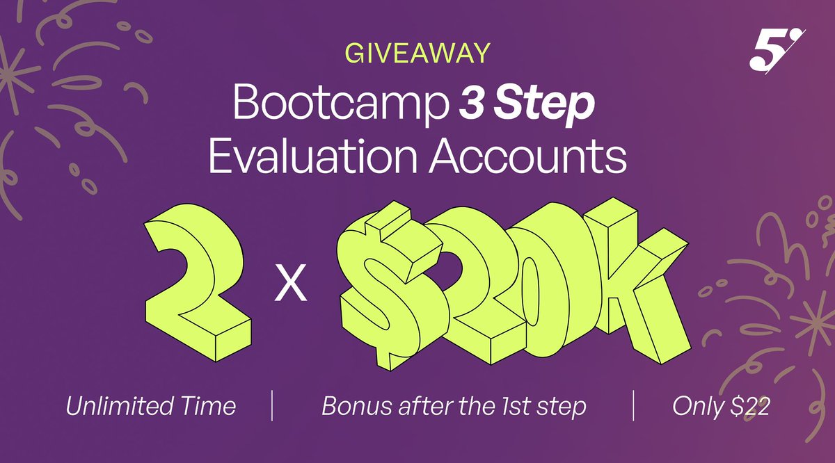 💰40.000$ GIVEAWAY💰 

Complete these steps to join: 

1️⃣ Follow <a href="/the5erstrading/">The5ers</a> <a href="/The5ersFutures/">The5ersFutures</a> <a href="/fttcceo/">fttc | 🇺🇦</a>

2️⃣ Tag your 2 friends in the comments 

3️⃣ Like and repost this giveaway 

Winners will be chosen 18.03