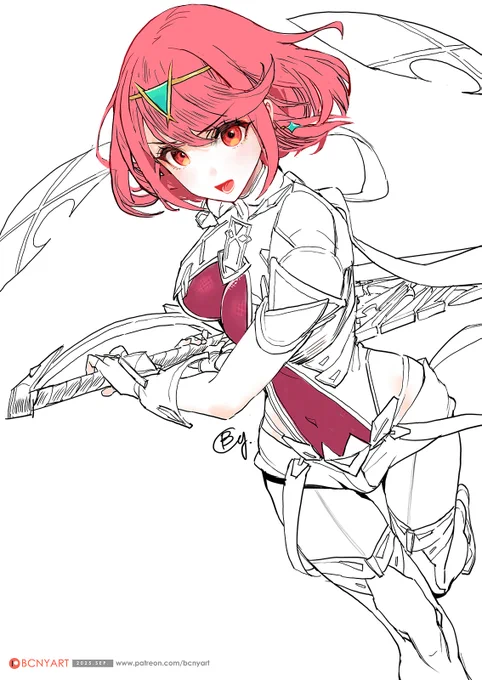 ホムラ Pyra #XenobladeChronicles2