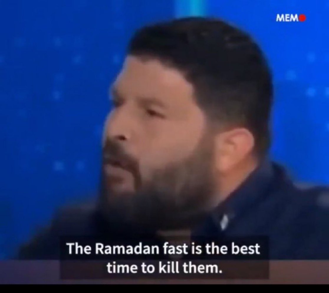 An Israeli Knesset member: “Ramadan is the best time to kiII them. They're weak and tired (From fasting)” 

I’ve never seen a more evil and despicable people.