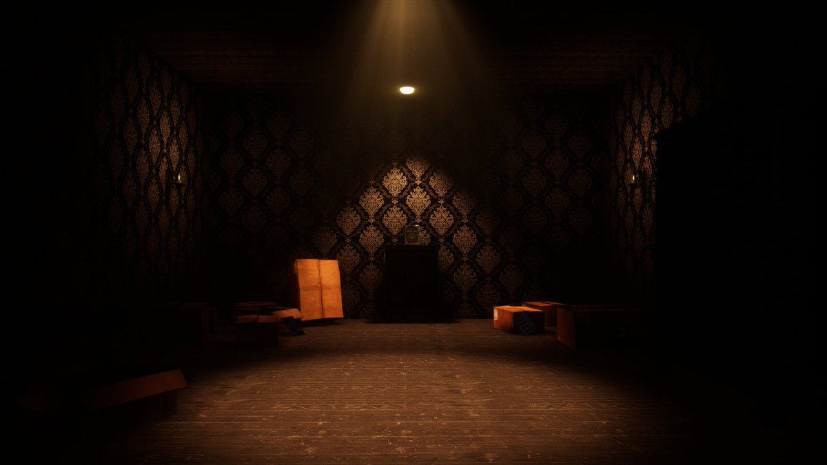 coyote_30_vrc's tweet photo. PlanetVRCに過去の紹介を投稿しました
ワールド:Escape From Room 1313
推定時間:15分~25分
推奨人数:1人~4人
Quest:〇

怖さレベル:★★★☆☆
おすすめ度:★★★★☆
部屋にある仕掛けを解いていく脱出ホラワ
ビックリはないが、雰囲気がじわりと怖い…

URL↓

#VRC #VRCホラー
#VRChat_world紹介 https://t.co/AFNgumBNGX