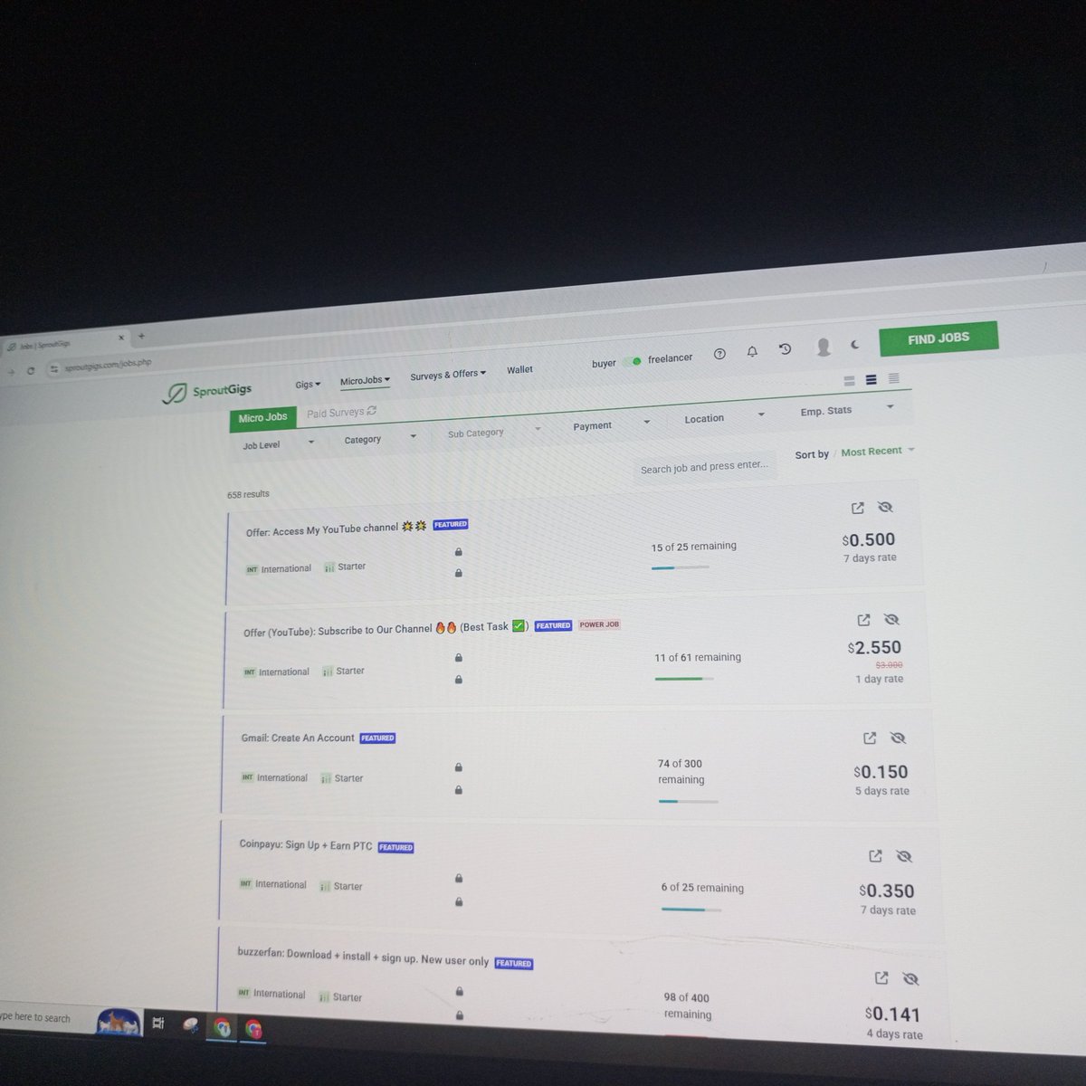 Its_elknows's tweet photo. Kama una akaunti ya PayPal,Skrill au Airtm na zipo full verified jaribu kutumia hii platform ya sproutsgigs

Kuna gig ndogo ndogo za $0.10 hadi $7 ni wewe tu na utakayopenda

Uzuri zote unafanya chini ya dakika 10, hapo ukianza na zenye $1.50 ukafanya 25 kwa siku utakua mbali 🙌 https://t.co/VwiFZElF0I