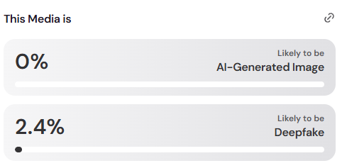 Looks like Nutty's dead, I did a check for AI, 100% real.