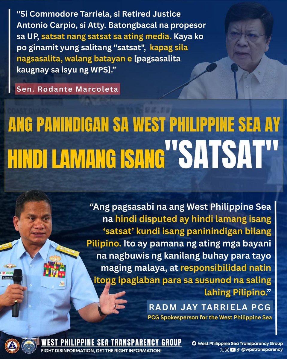 West Philippine Sea Transparency Group tweet media