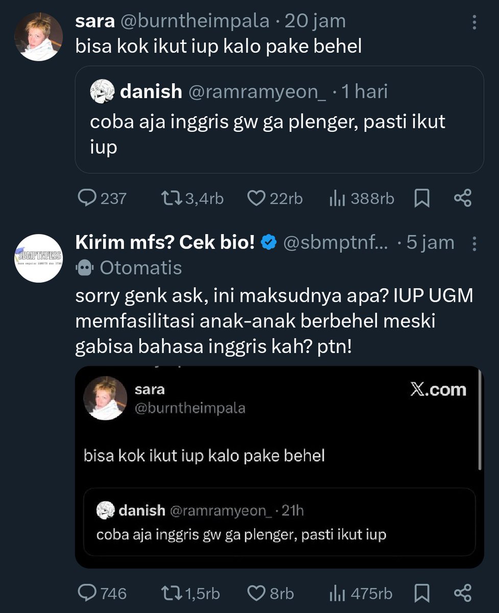 MRTJKT_'s tweet photo. @sbmptnfess Mana atas bawah lagi, tambah ngakak😭😭😭 https://t.co/9vn8hTeQCl