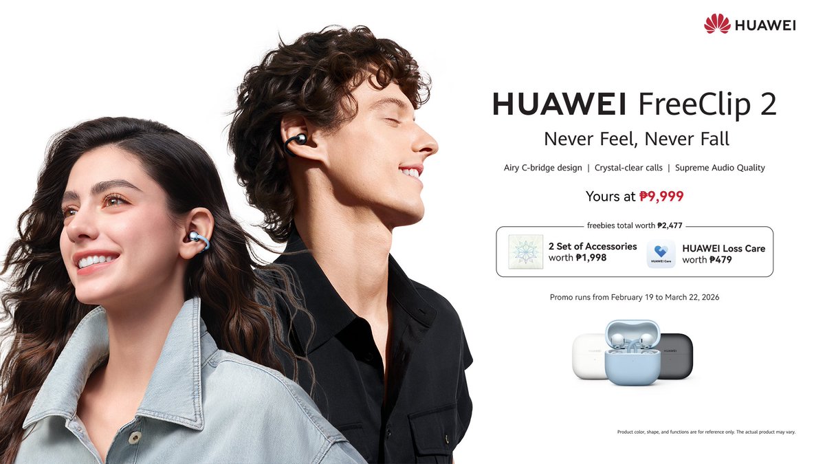 Huawei launches the FreeClip 2 open-ear earbuds with adaptive listening, AI-powered calls, and all-day comfort. #Huawei #FreeClip2 

➡️: ourdailynewsonline.com/2026/03/12/hua…