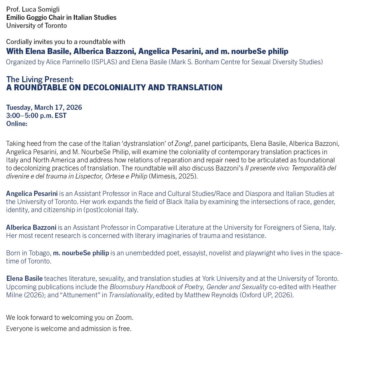 UofT Comparative Literature tweet media