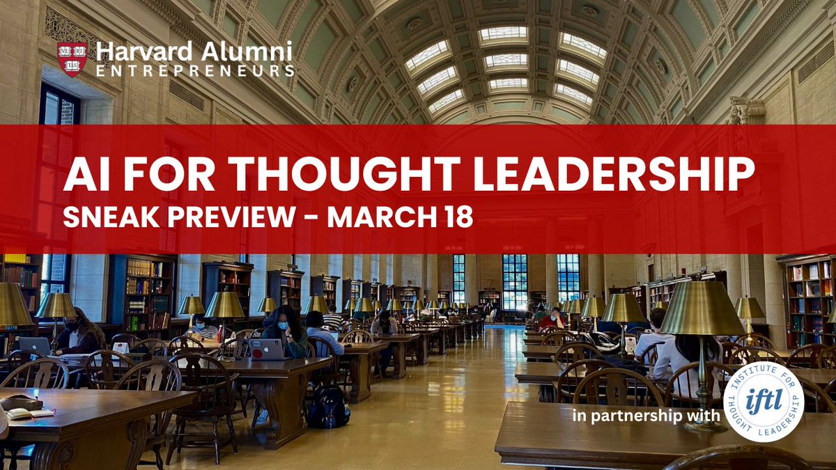 Harvard Entrepreneurs tweet media