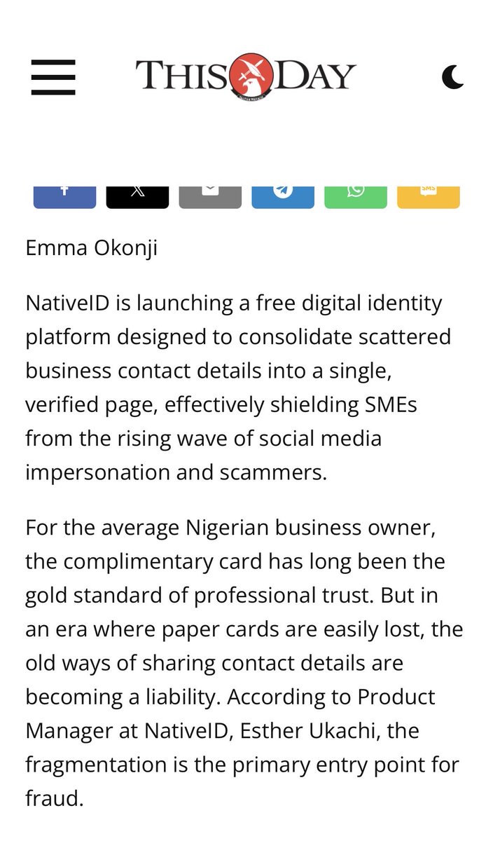 NativeID01's tweet photo. Catch NativeID in This Day!!!

NativeID gives your business one official identity page and one QR code customers can scan to reach the real you fast.

Create yours at https://t.co/e1cvOT9xvh

#identity 
#onlineidentity 
#secureidentity https://t.co/NWvsmR5DWf