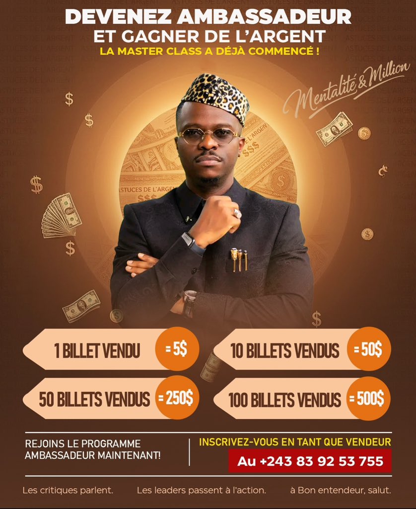 Hugues Boole Ndombo tweet media