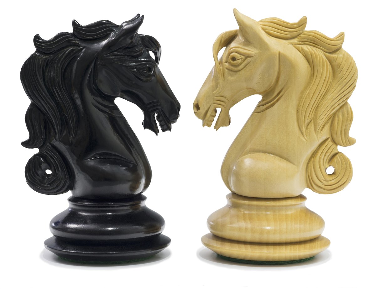 With luxury chess sets, it's not uncommon for a carver to spend over a week on a single set of knights. 🐴

With an immense amount of detail, you can certainly see why!

Check out other intricate designs here: regencychess.co.uk/luxury-staunto…