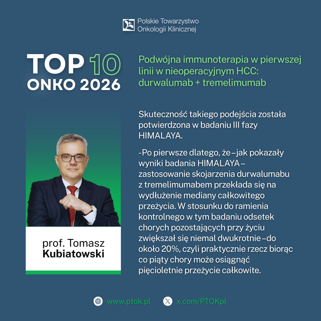 Polskie Towarzystwo Onkologii Klinicznej tweet media