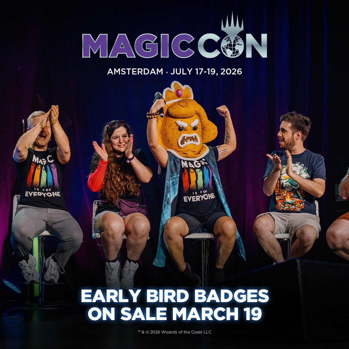 wizards_magicFR's tweet photo. Europe ! Nous revenons en juillet pour MagicCon: Amsterdam !
Les badges #MCAmsterdam seront mis en vente en Early Bird la semaine prochaine. Découvrez-en plus sur l’événement via le lien ci-dessous et préparez-vous à l’Assemblée !

https://t.co/WUXeiCYzV4 https://t.co/rlaw94KrH7