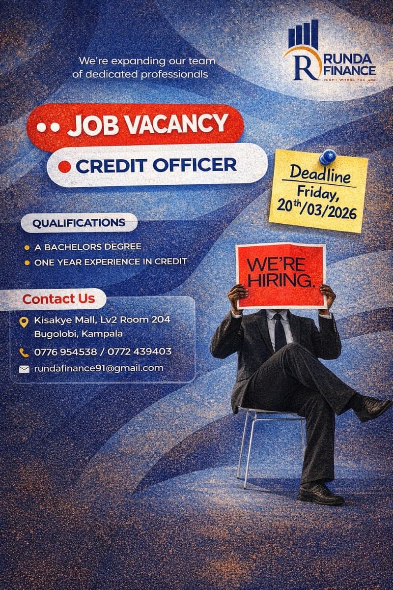 Runda_Finance's tweet photo. Apply Now
#jobvacancy
#rundafinance https://t.co/4eRtgS9siZ