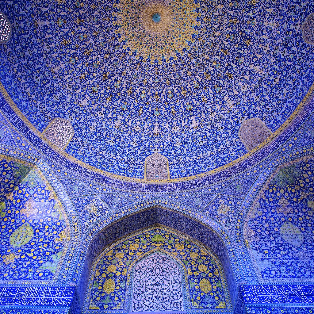 Mezquita Azul de Isfahan, República Islámica de Irán.
Refinamiento persa en estado puro; milenios de historia en un país.