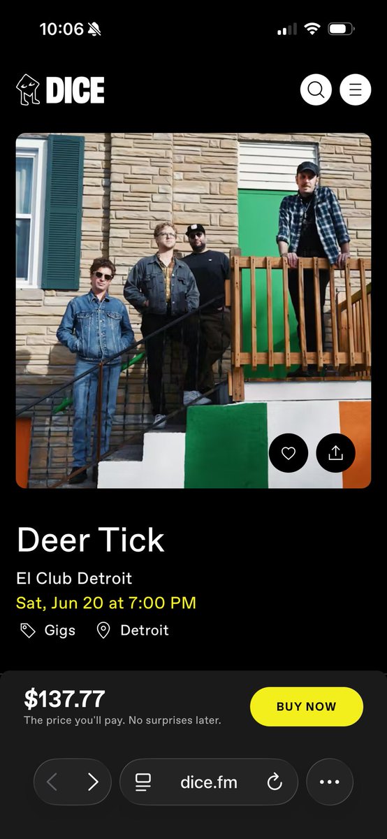 After the partnership with AEG Presents, these ticket prices are disappointing. What’re we doing here? <a href="/elclubdetroit/">El Club Detroit</a>