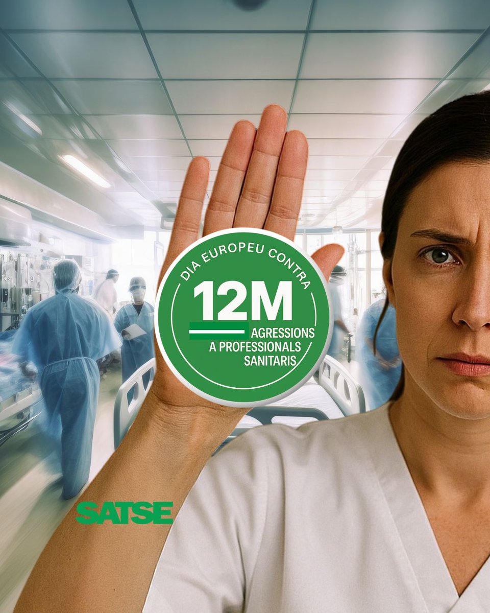 SATSECatalunya's tweet image. #12M #DiaEuropeu contra les #Agressions al #personalsanitari

📢 #Infermeres i #fisioterapeutes, les més exposades a les agressions

El 78% de les professionals agredides són dones, i l’atenció primària concentra més del 60% dels casos.

Llegeix més 👇

catalunya.satse.es/notes-premsa/-…
