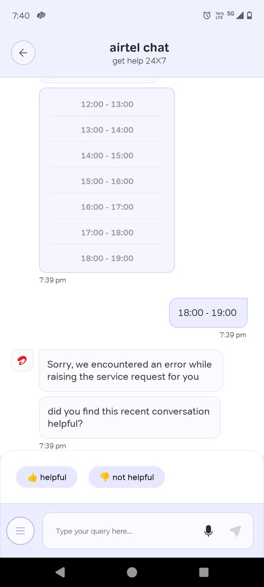 sameerpatel035's tweet photo. @airtelindia unable to raise DTH shift request and there is no option to request call back in through app. https://t.co/A2d19dtkAo