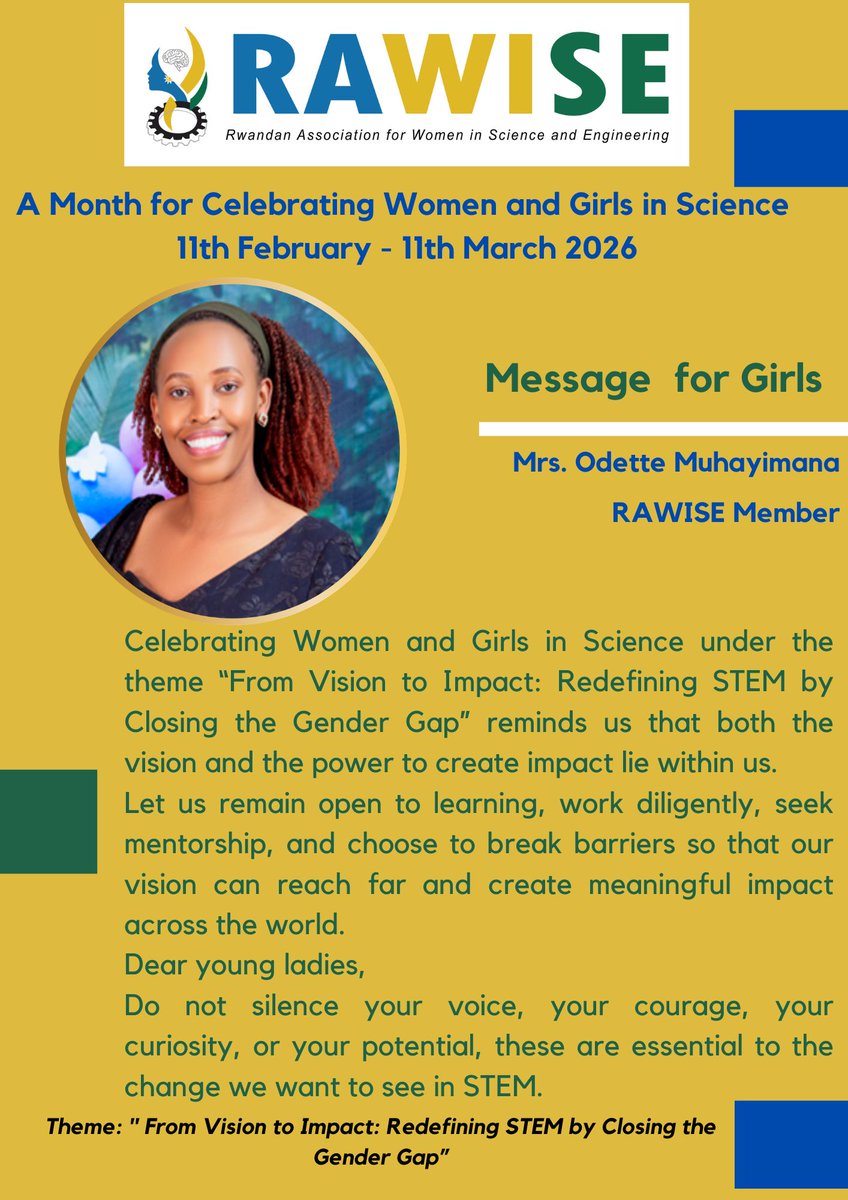Rwandan Women in Science & Engineering tweet media