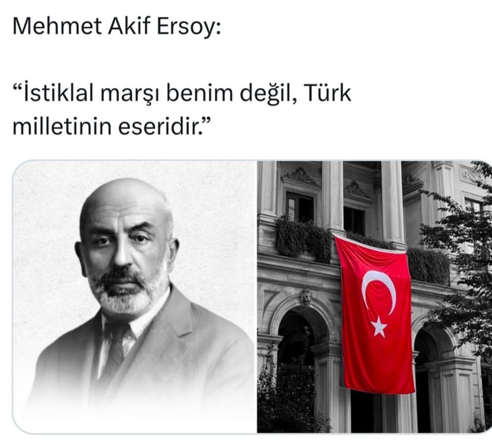 İstiklal Marşı’nın kabulünün 105. yıl dönümünde, başta Mehmet Akif Ersoy olmak üzere tüm kahramanlarımızı rahmet ve minnetle anıyoruz.
Bu destan, milletimizin imanının ve bağımsızlık ruhunun en güçlü ifadesidir. 🇹🇷