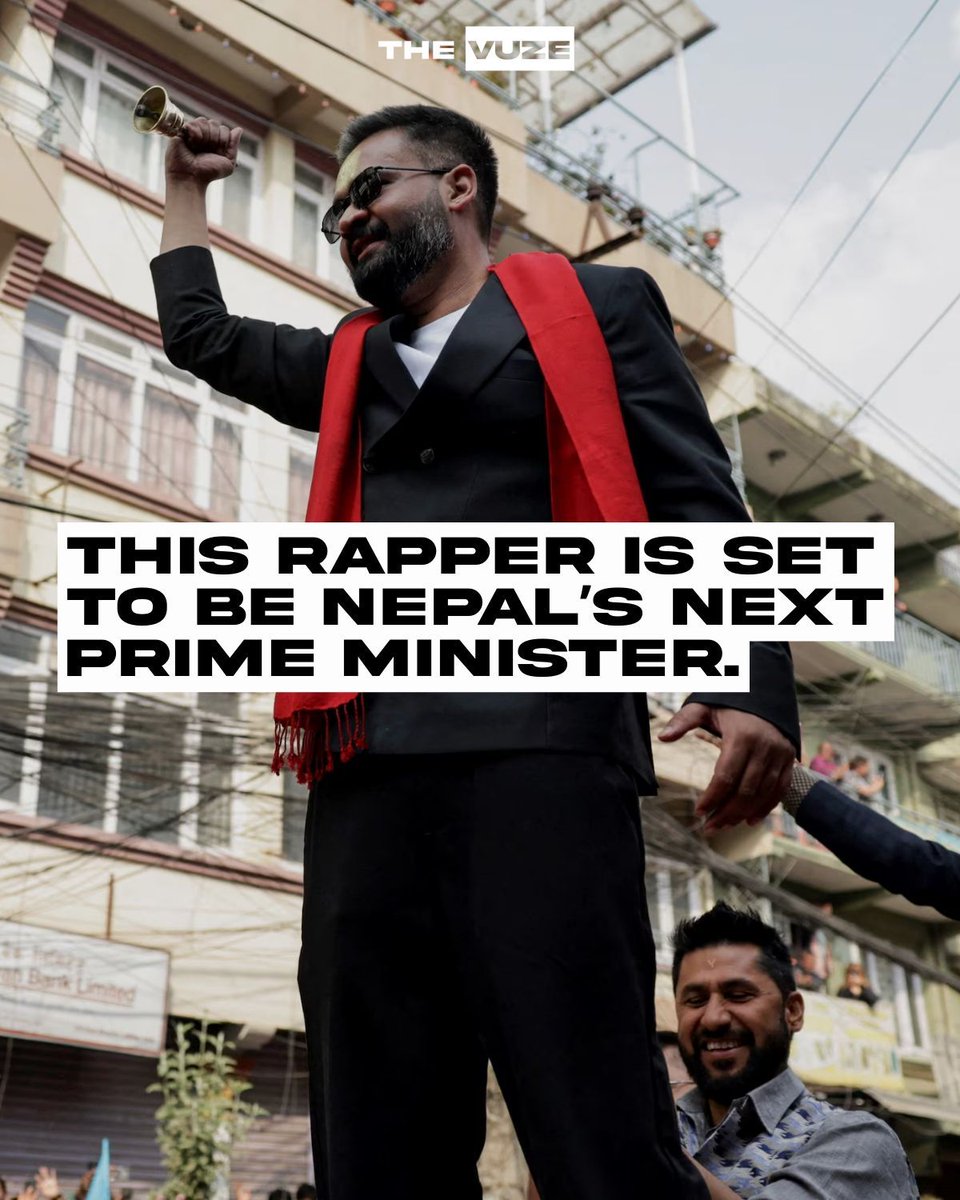 thevuze__'s tweet photo. Balendra Shah has become a symbol of change in Nepal. His anti-corruption stance and strong youth support have many believing he could be the country’s next prime minister.

#thevuze #vuze https://t.co/z34SxQSkl6