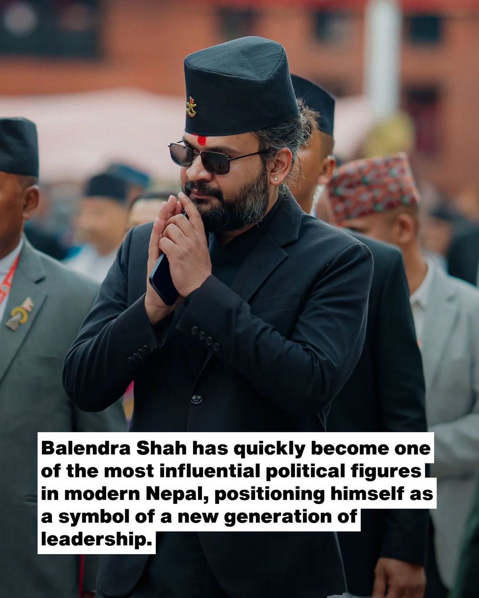 thevuze__'s tweet photo. Balendra Shah has become a symbol of change in Nepal. His anti-corruption stance and strong youth support have many believing he could be the country’s next prime minister.

#thevuze #vuze https://t.co/z34SxQSkl6