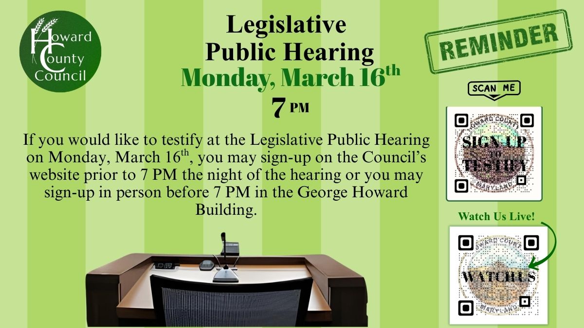 Howard County Council tweet media