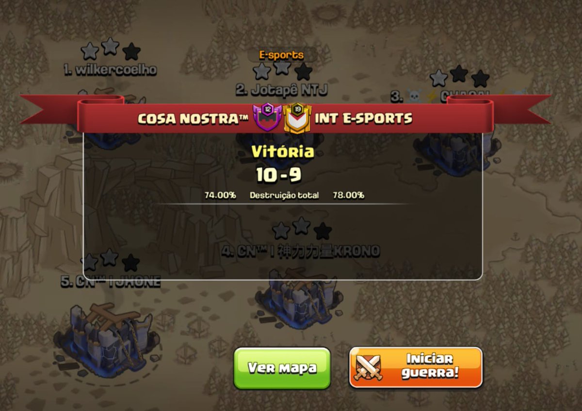 CosaNostra_CoC's tweet photo. Mais um passeio contra o #Osintocaveis pelo #cleshcup ❗week 2❗

Respeito acima de tudo, na Vitória e na derrota.

@ClashNewZz @ClashofClans @CoCEsports @clash_network @ClashNetwork 

#clashofclans #coc #th18 https://t.co/96sU0BGsxI