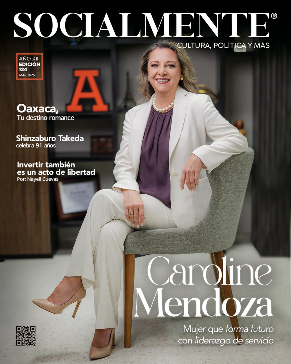 #EnPortada Caroline Mendoza. Mujer que forma futuro con liderazgo de servicio.

#SeSocialmente #RevistaSocialmente #AnáhuacOaxaca