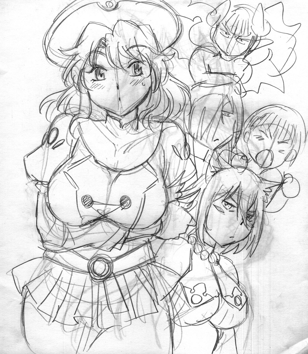 ペン入れ合間にもう一つの連載脱法テイマーの8巻のカバーのネタ出し中。この間は閑話休題的なとこもありちょっと雰囲気変えたいけどねぇ。ルミさん、こんな重要なキャラになるとは想定してなかったんで慌ててます。 